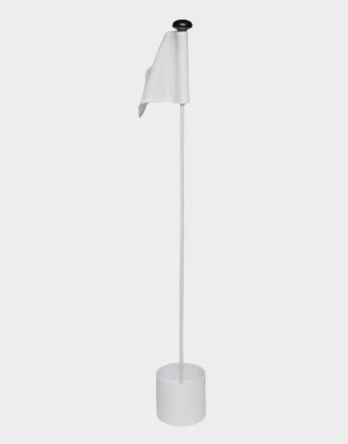 white-standard-flag-golf-field-area-artificial-grass