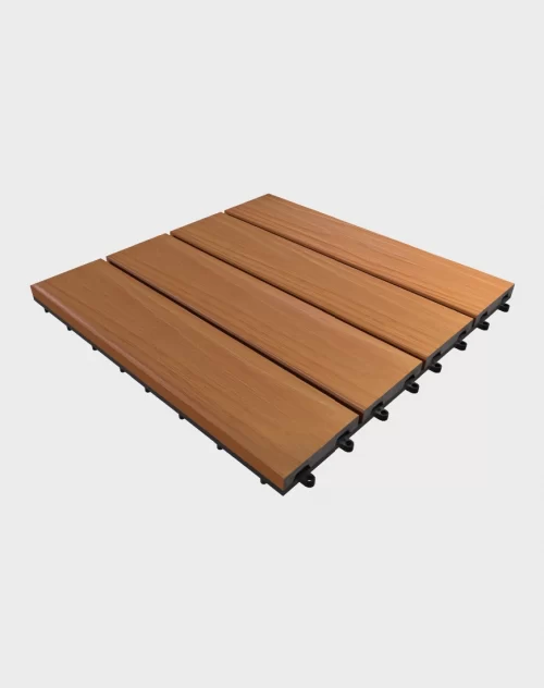 Composite deck tiles ezclip elite natural