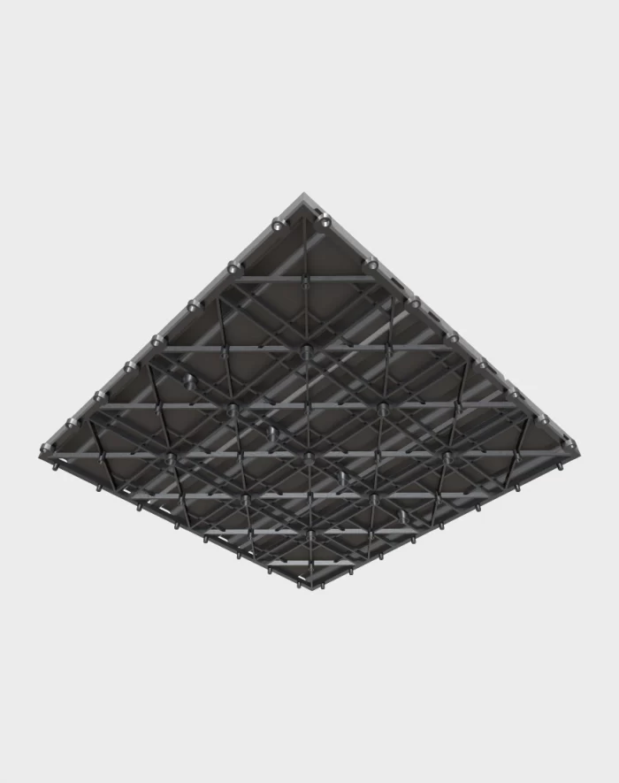 Composite deck tiles ezclip natural slate grey