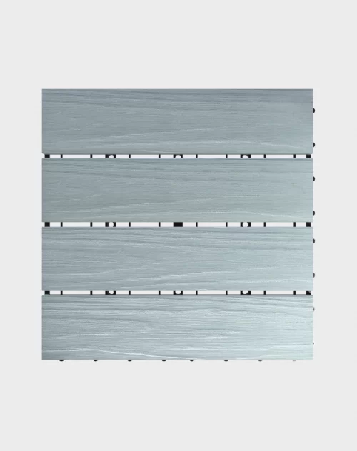 Composite deck tiles ezclip elite light grey