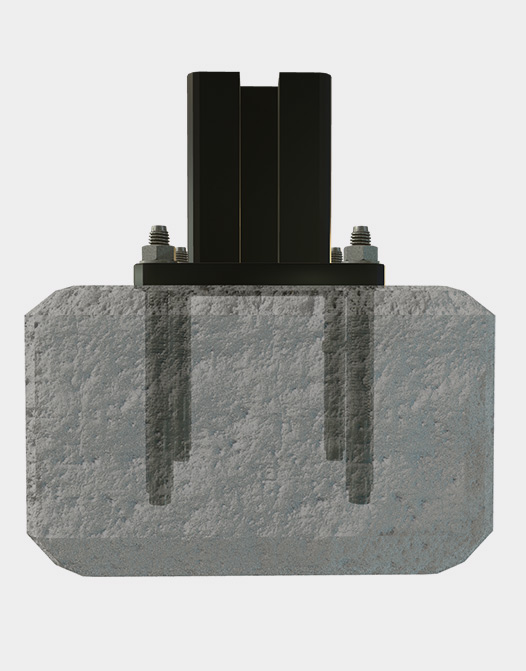 Concrete-Anchor-Screw-for-composite-fence-installation-post-on-concrete-ground Concrete-Anchor-Screw-for-composite-fence-installation-post-on-concrete-ground