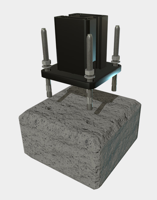 Concrete-Anchor-Screw-for-composite-fence-installation-post-on-concrete Concrete-Anchor-Screw-for-composite-fence-installation-post-on-concrete