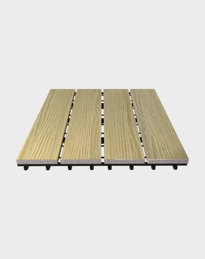 Composite deck tiles ezclip premium maple