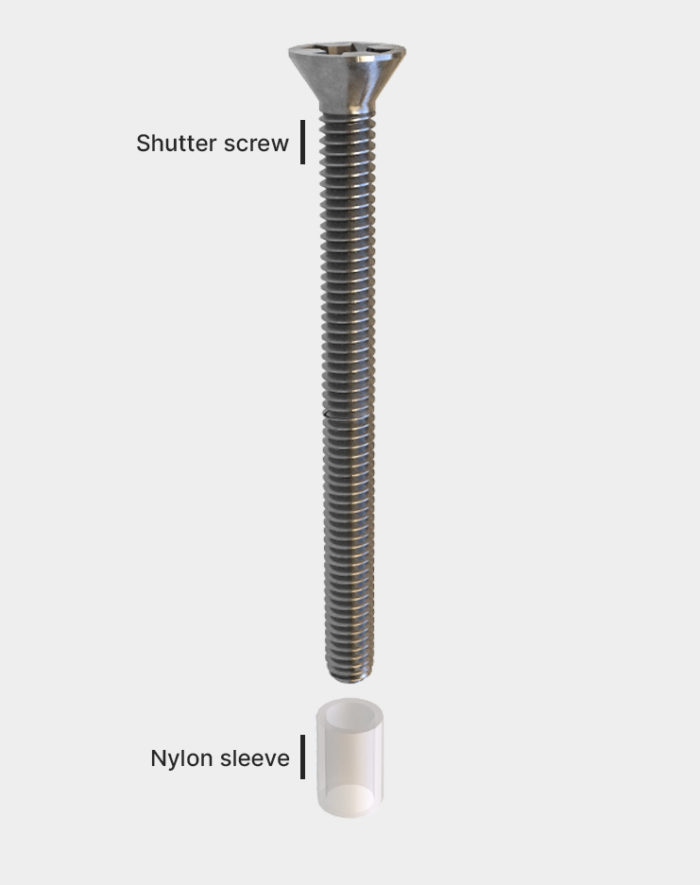Shutter-screw-with-nylon-sleeve