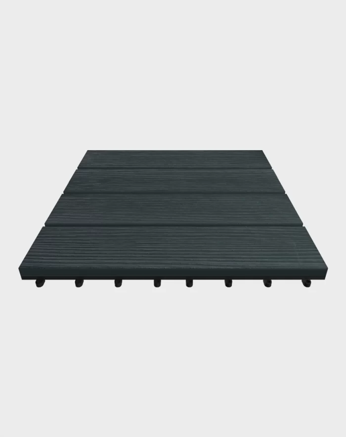Composite deck tiles ezclip premium carbonized