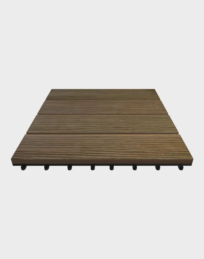 Composite deck tiles ezclip premium cocoa