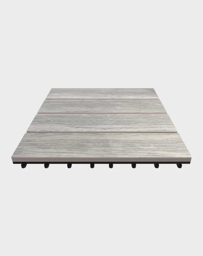 Composite deck tiles ezclip premium vanilla