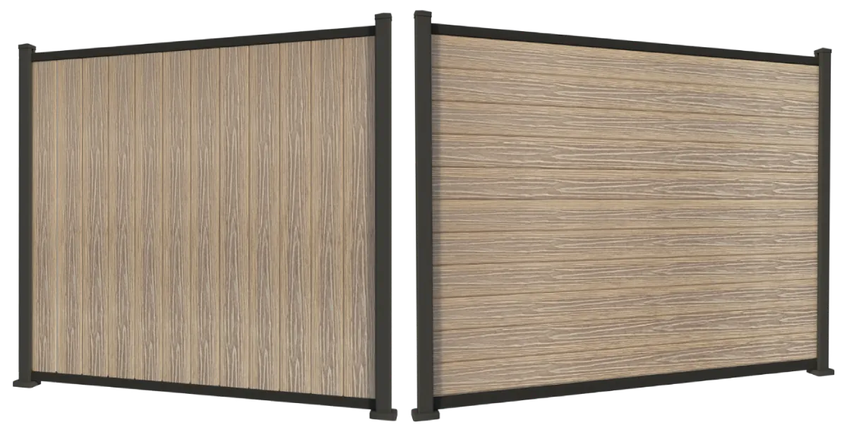 vertical composite fencing