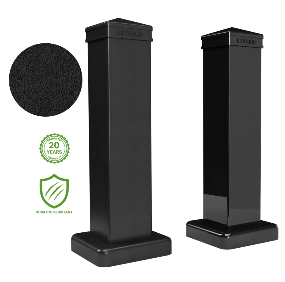 POTEAU EN ALUMINIUM NOIR